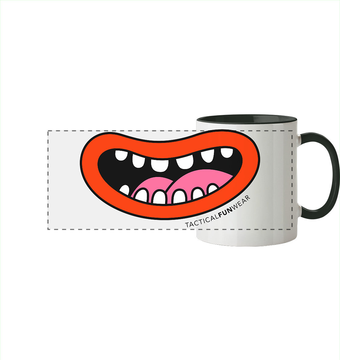 TacticalSmile Tasse - Panorama Tasse zweifarbig