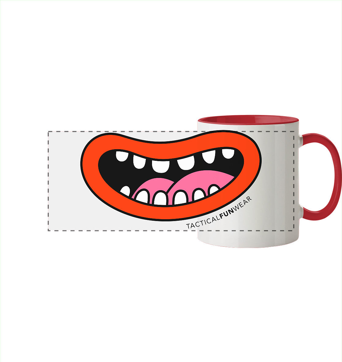 TacticalSmile Tasse - Panorama Tasse zweifarbig